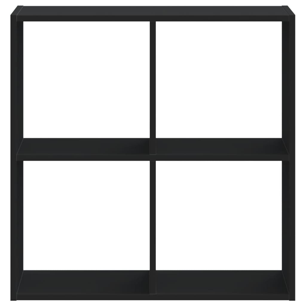 Bibliothèque noire 68,5x32x68,5 cm matériau bois