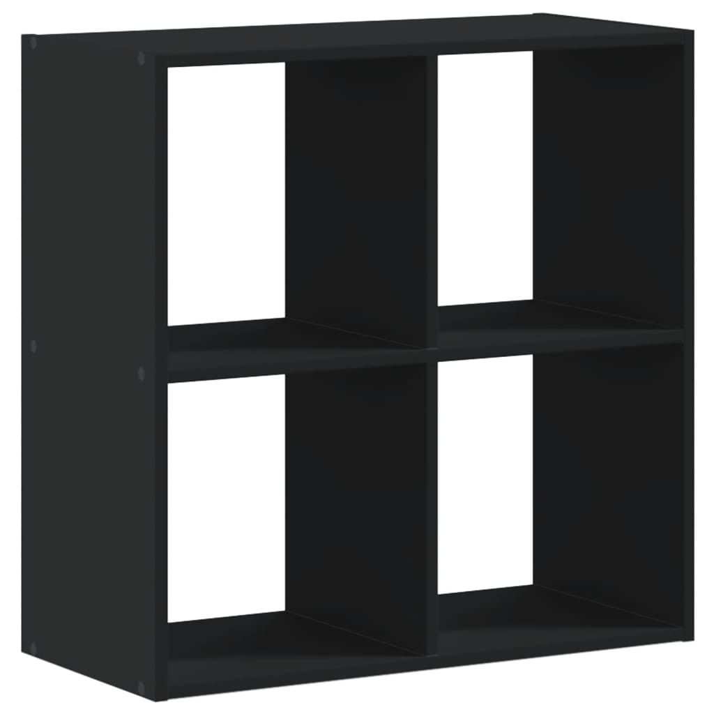 Bibliothèque noire 68,5x32x68,5 cm matériau bois