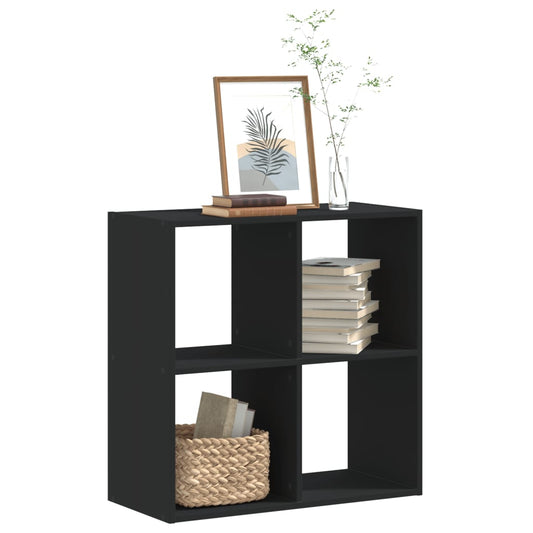 Bookshelf Black 68.5x32x68.5 cm Wood Material