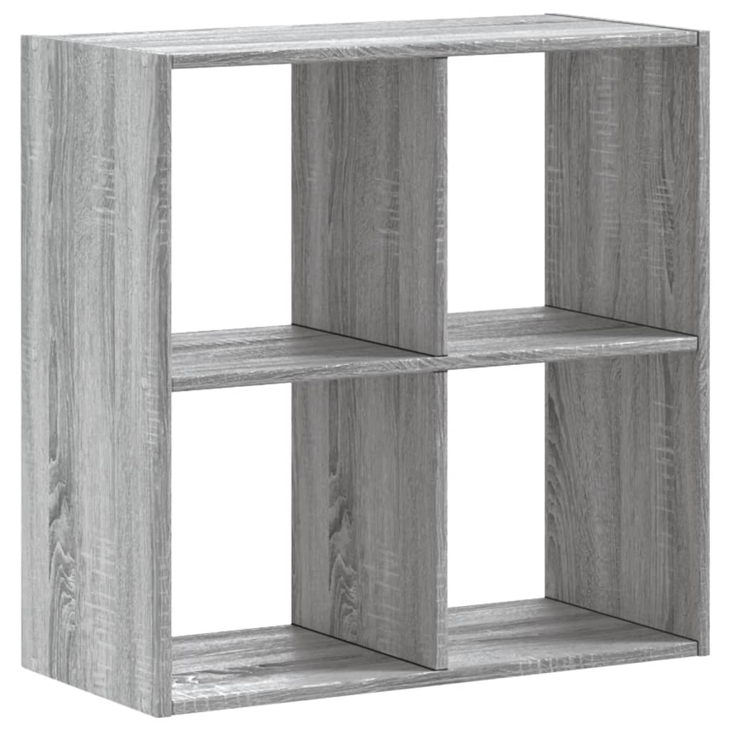Bookshelf Gray Sonoma 68.5x32x68.5 cm Wood Material