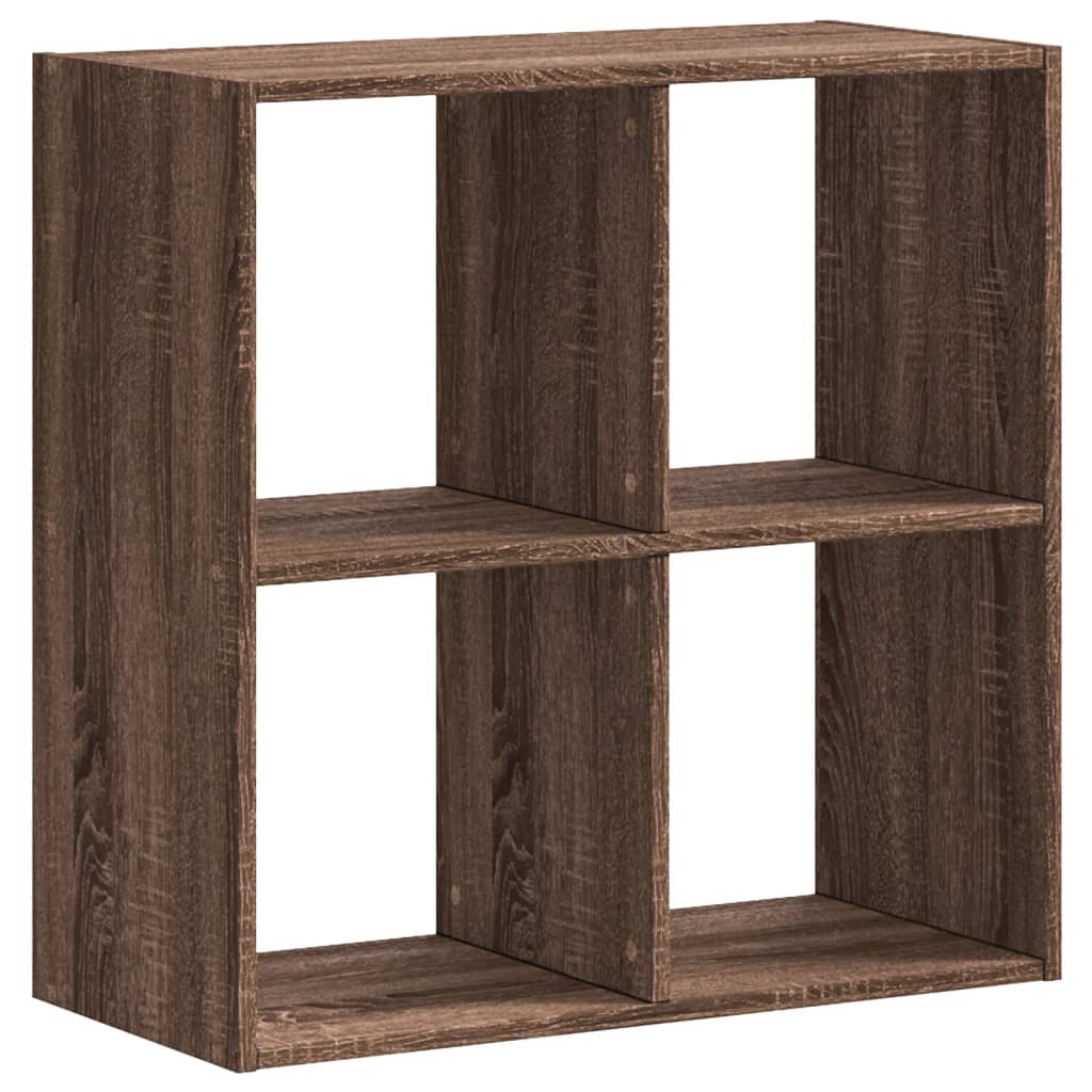 Bookshelf Brown Oak Look 68.5x32x68.5 cm Wood Material