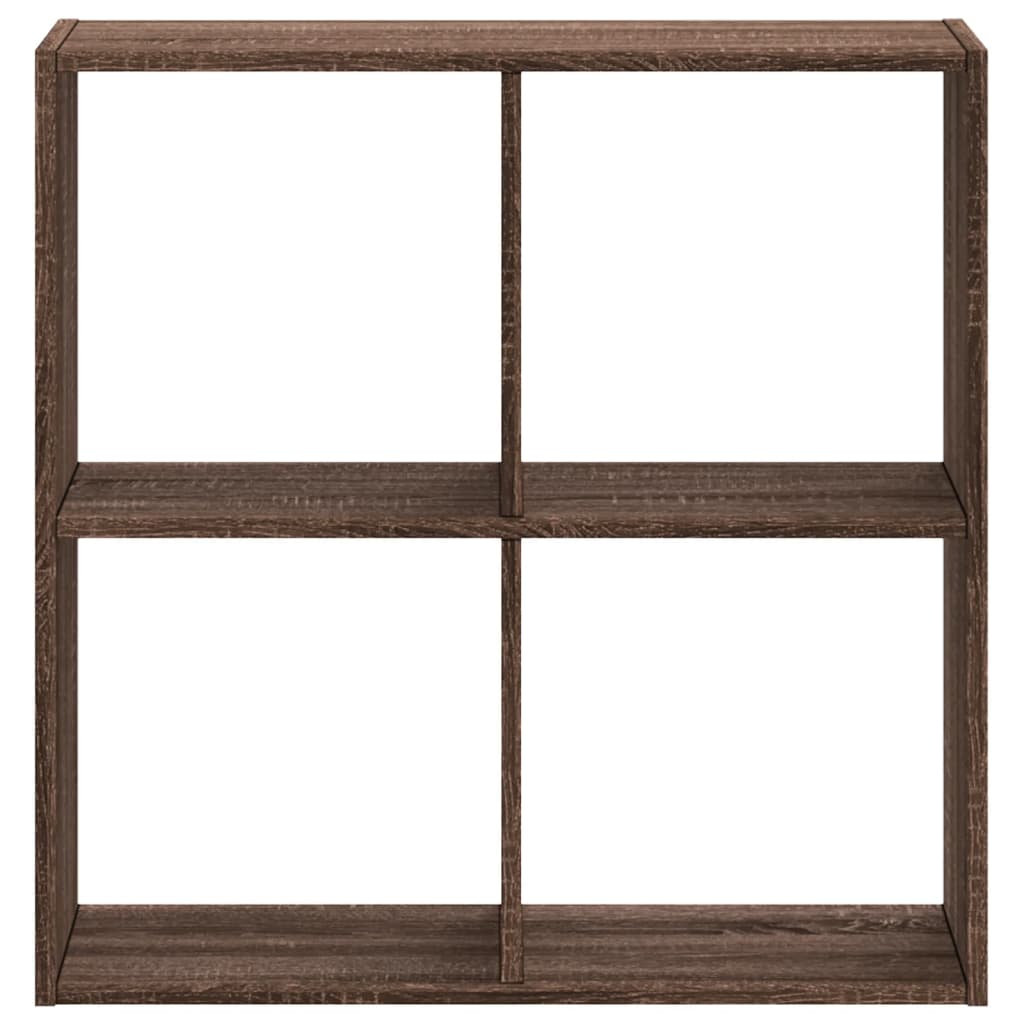 Bookshelf Brown Oak Look 68.5x32x68.5 cm Wood Material