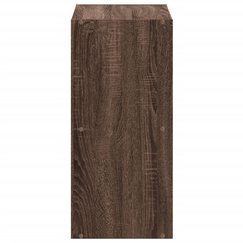 Bookshelf Brown Oak Look 68.5x32x68.5 cm Wood Material