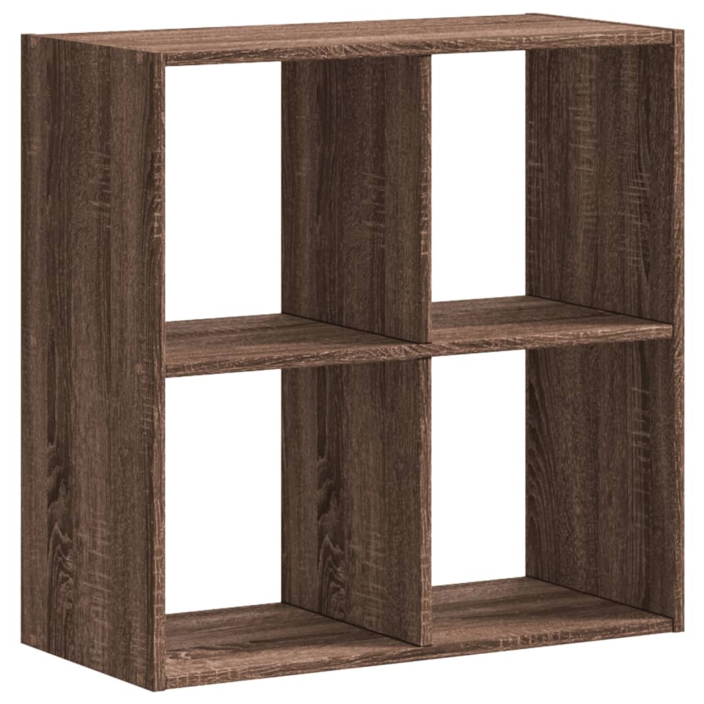 Bookshelf Brown Oak Look 68.5x32x68.5 cm Wood Material
