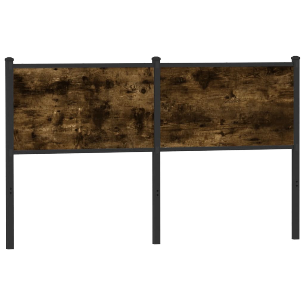 Ersatz-Kopfteil Räuchereiche 140 cm Holzwerkstoff und Stahl