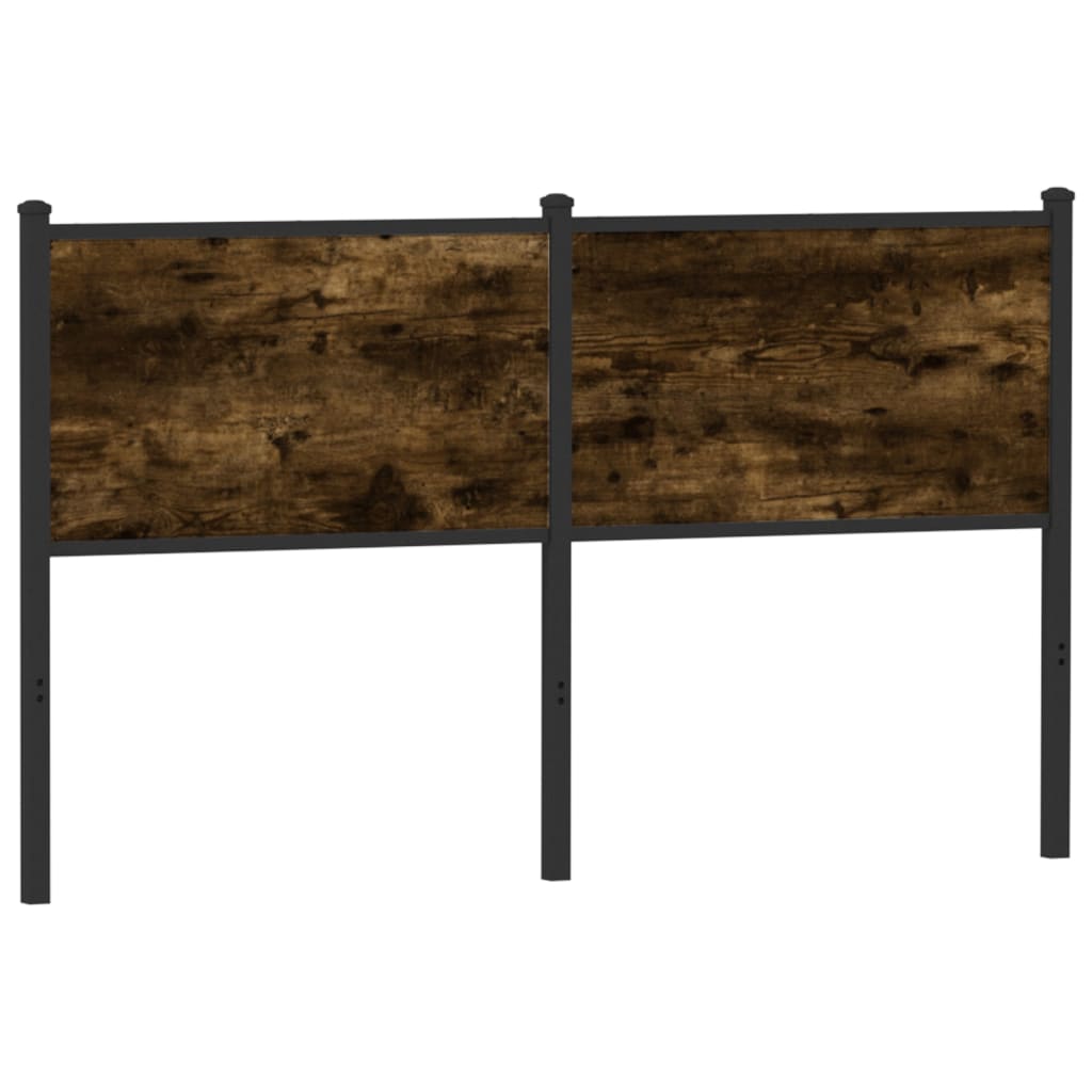 Ersatz-Kopfteil Räuchereiche 140 cm Holzwerkstoff und Stahl