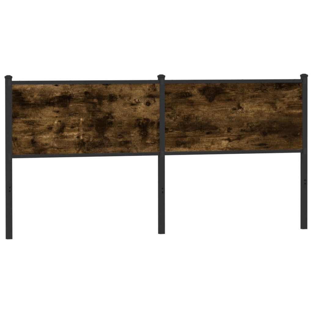 Ersatz-Kopfteil Räuchereiche 180 cm Holzwerkstoff und Stahl