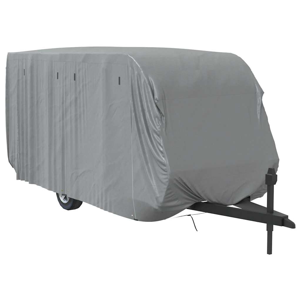 Schutzhülle für Wohnwagen Grau 550x250x220 cm Vliesstoff