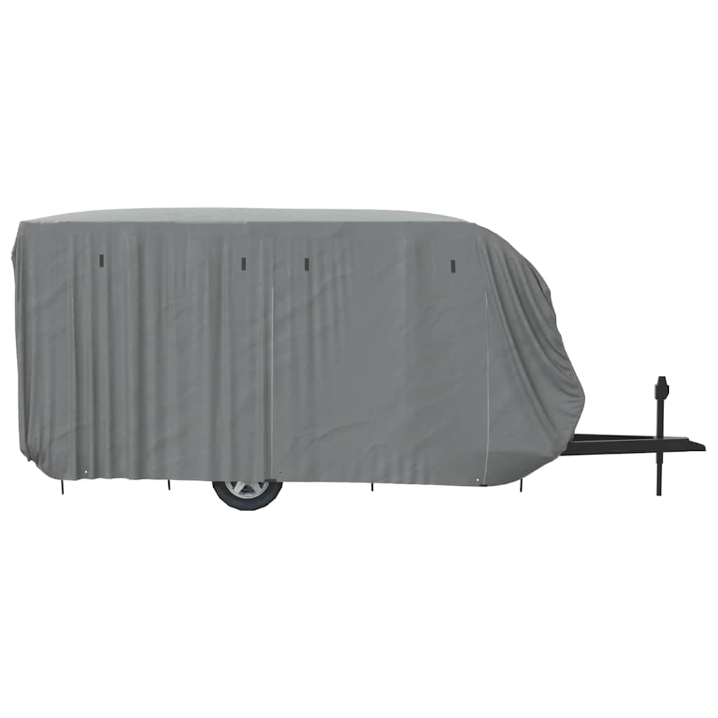 Schutzhülle für Wohnwagen Grau 550x250x220 cm Vliesstoff