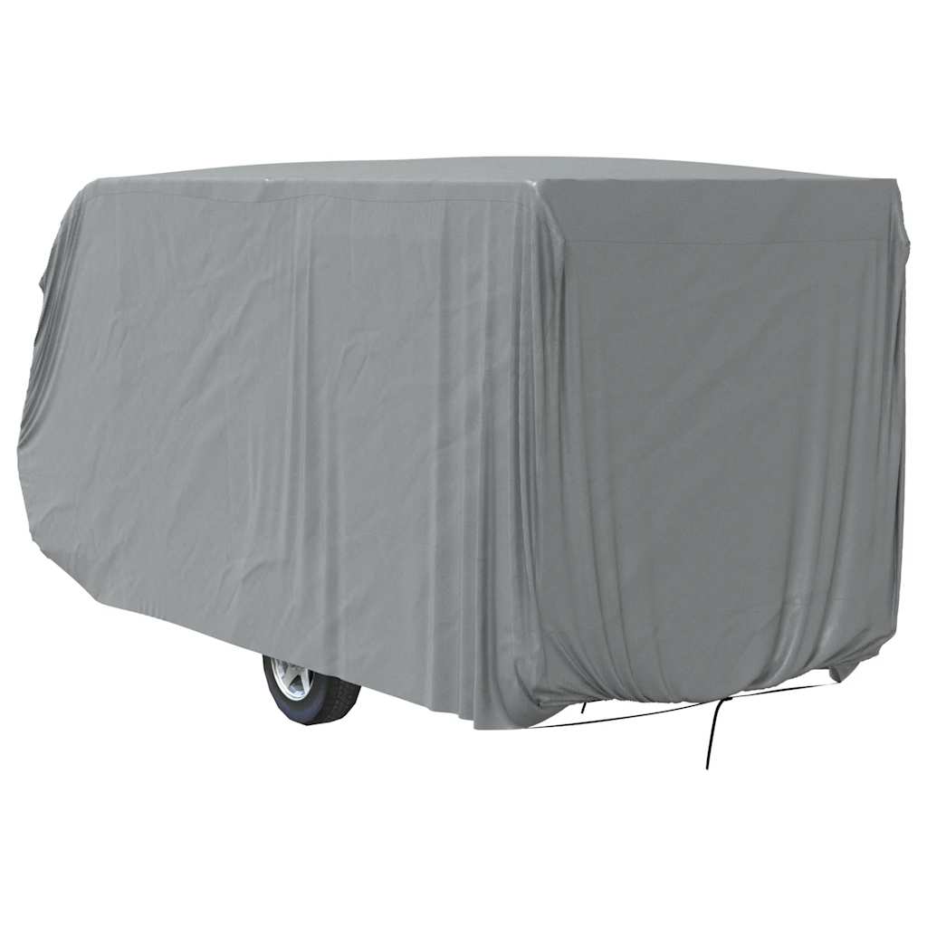 Schutzhülle für Wohnwagen Grau 550x250x220 cm Vliesstoff