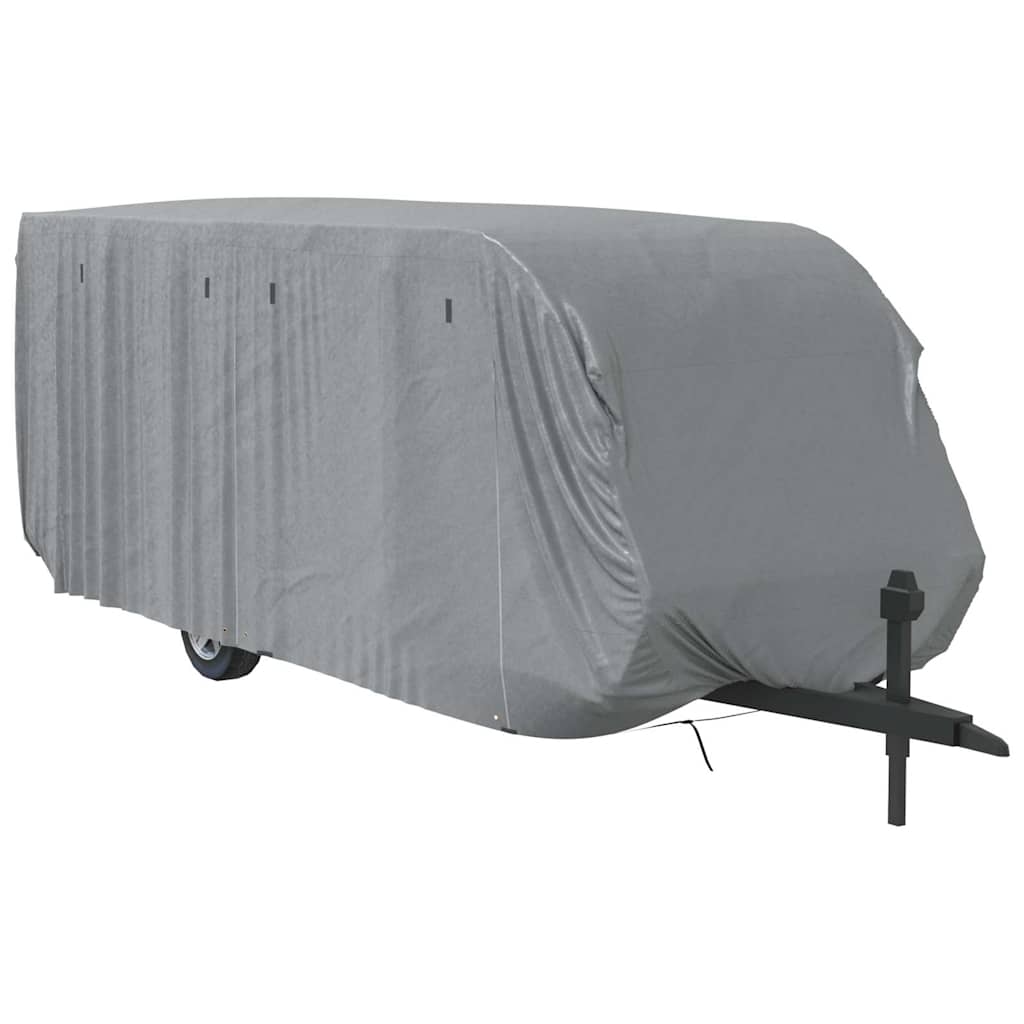 Schutzhülle für Wohnwagen Grau 732x250x220 cm Vliesstoff