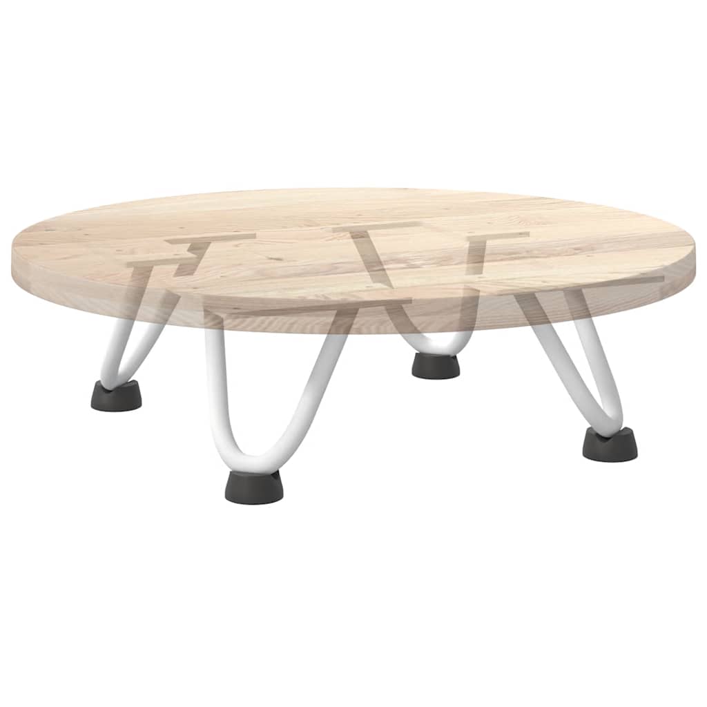 Haarnadelbeine für Couchtisch 4 Stk. Weiß 10 cm Massivstahl