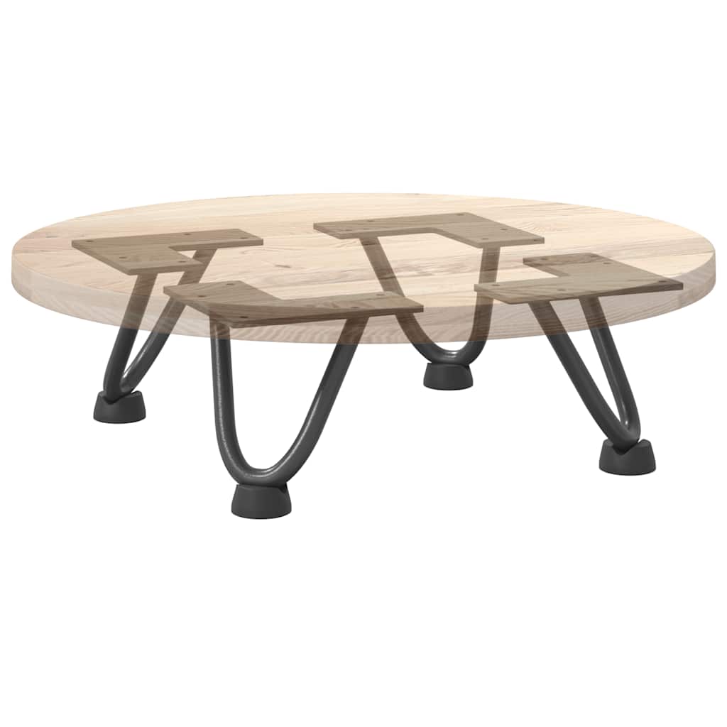 Haarnadelbeine für Couchtisch 4 Stk. Anthrazit 10 cm Massivstahl