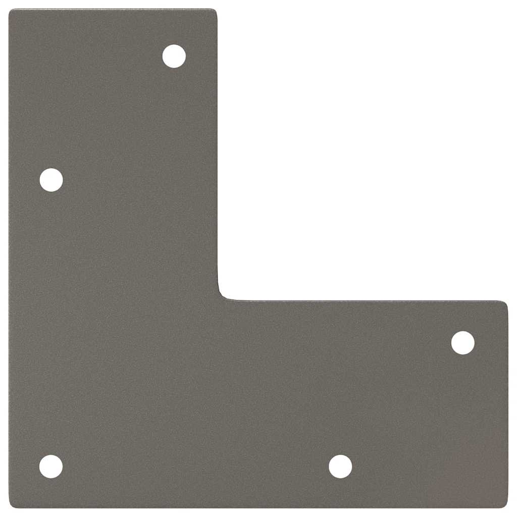 Pieds épingles à cheveux pour table basse, 4 pièces, acier naturel, 10 cm, acier massif