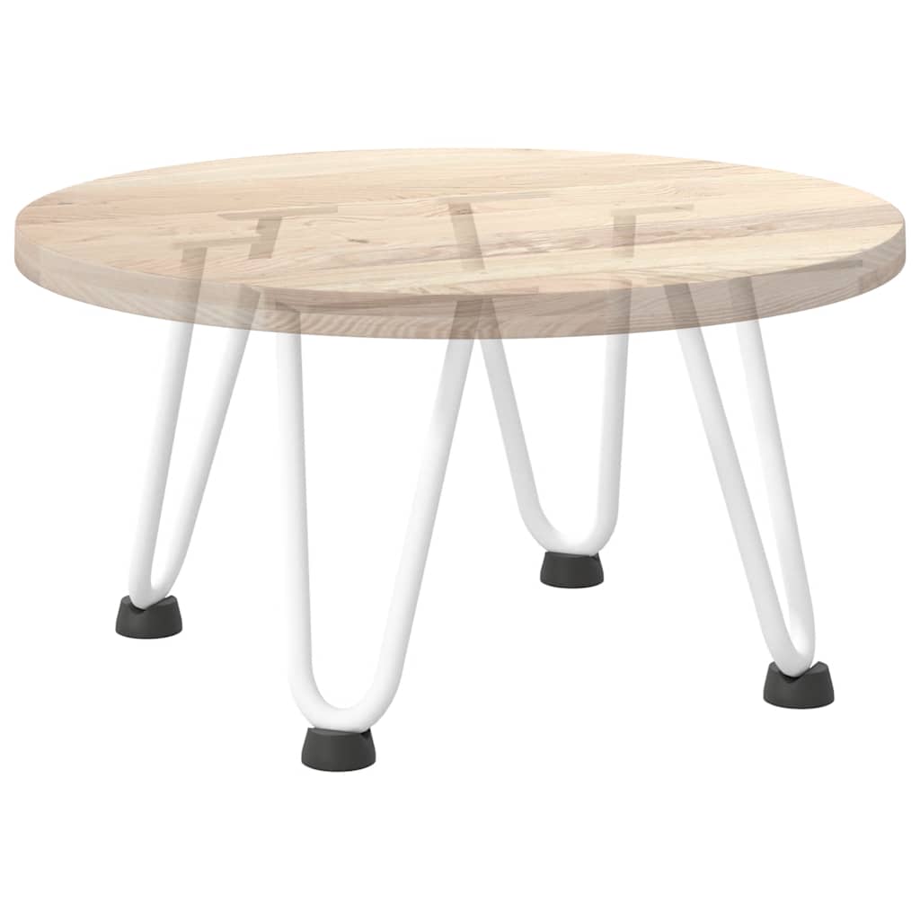 Pieds épingles à cheveux pour table basse, 4 pièces, acier massif, blanc, 20 cm