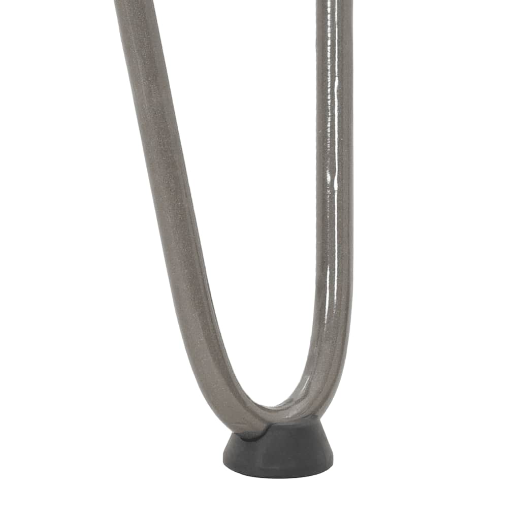 Haarnadelbeine für Couchtisch 4 Stk. Naturstahl 42 cm Massivstahl