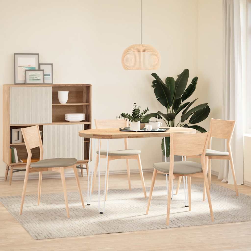 Haarnadelbeine für Konsolentische 4 Stk. Weiß 72 cm Massivstahl