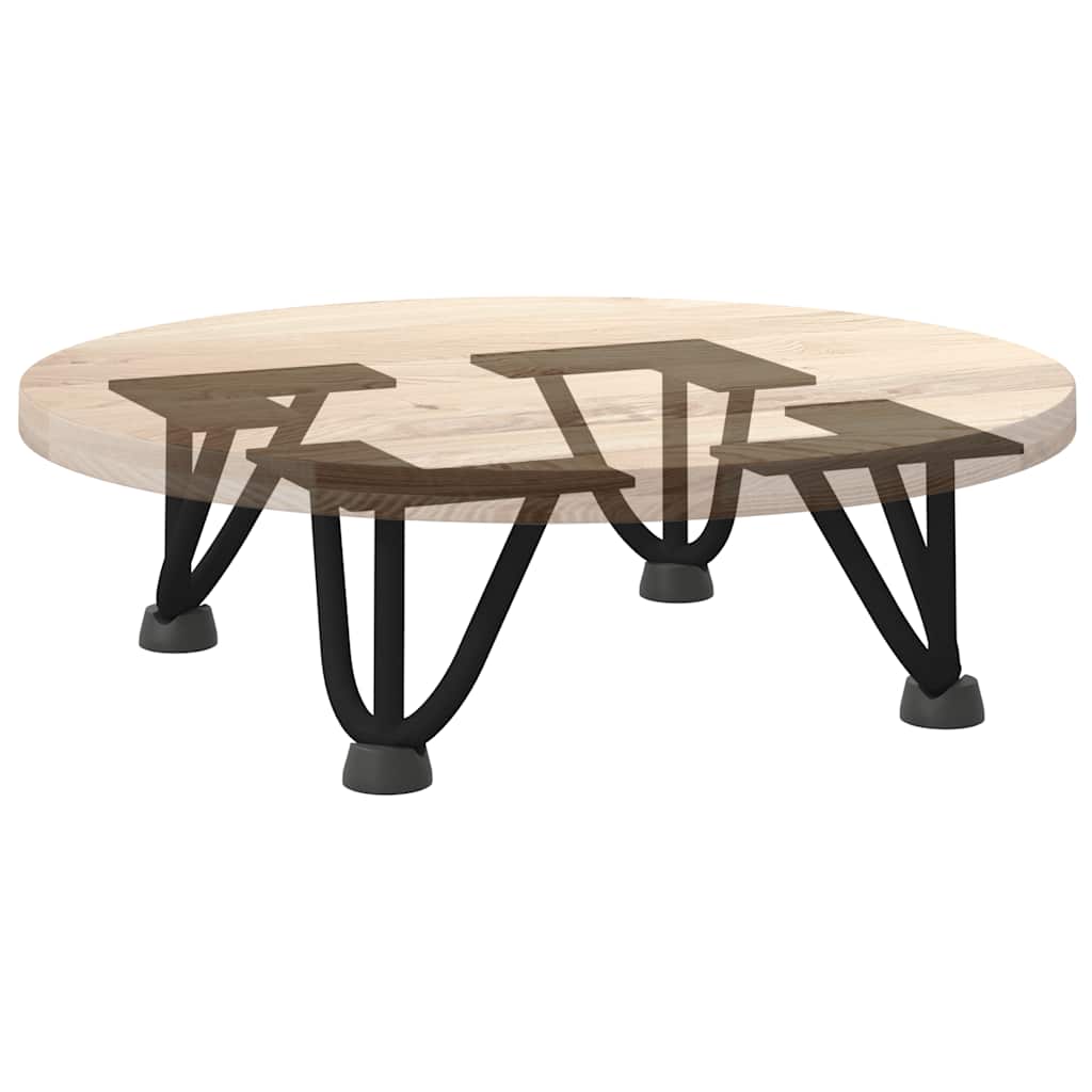 Haarnadelbeine für Couchtisch 4 Stk. Schwarz 10 cm Massivstahl