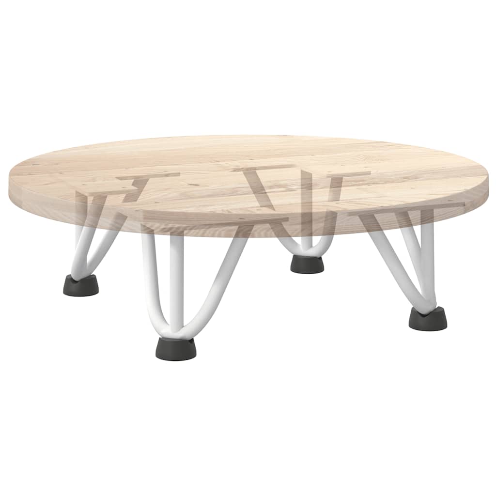 Pieds épingles à cheveux pour table basse, 4 pièces, acier massif, blanc, 10 cm