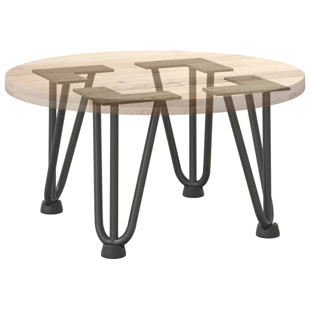 Hairpin legs 4 pcs. Anthracite 20 cm solid steel