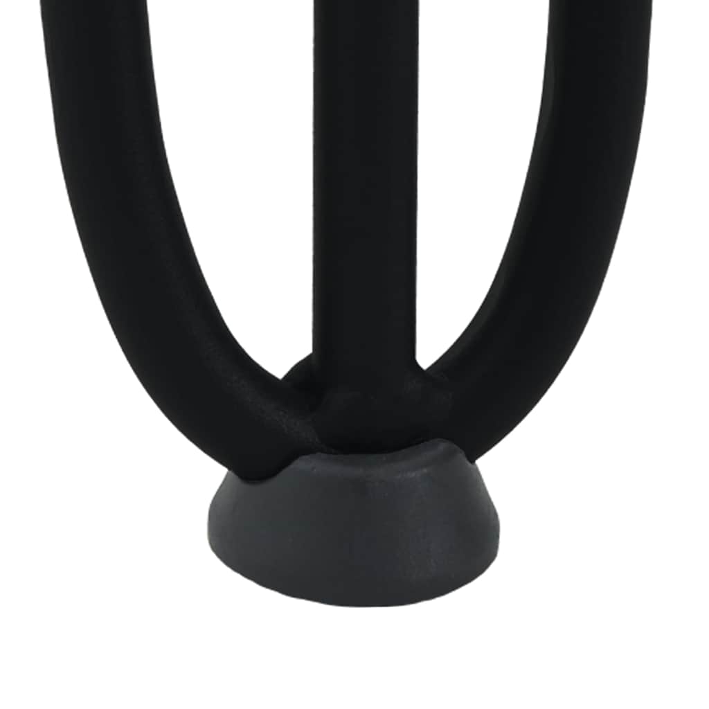 Pieds épingles à cheveux pour table basse, 4 pièces, acier massif, noir, 30 cm