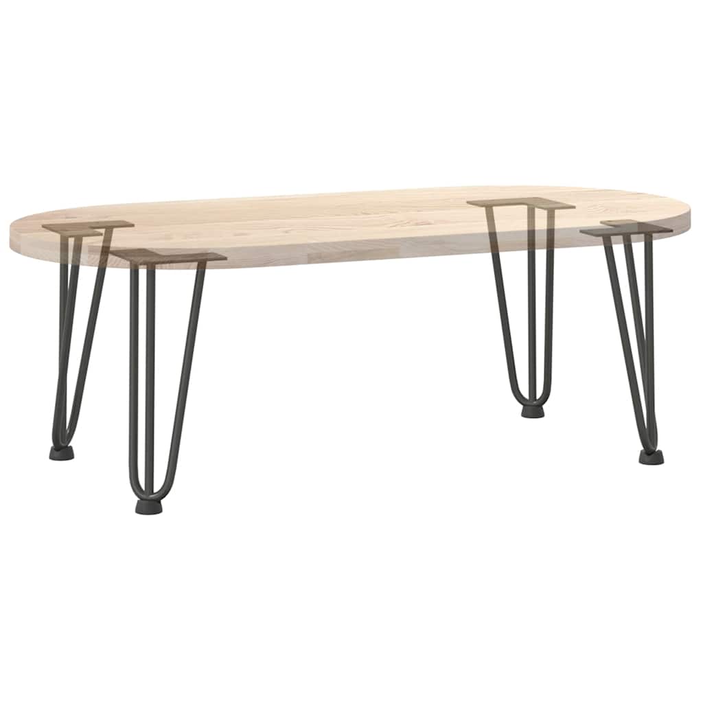 Pieds épingles à cheveux pour table basse, 4 pièces, anthracite, 30 cm, acier massif