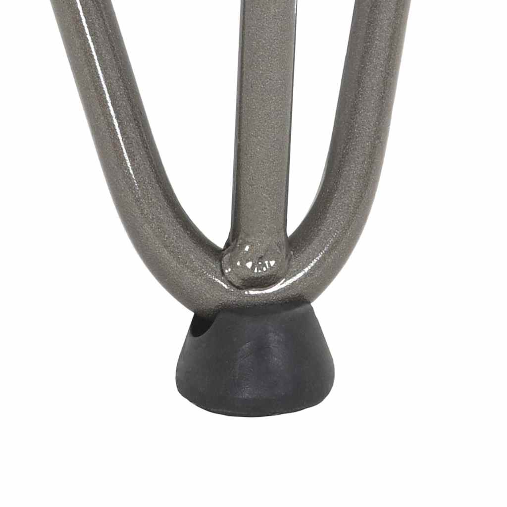 Pieds épingles à cheveux pour table basse, 4 pièces, acier naturel, 30 cm, acier massif