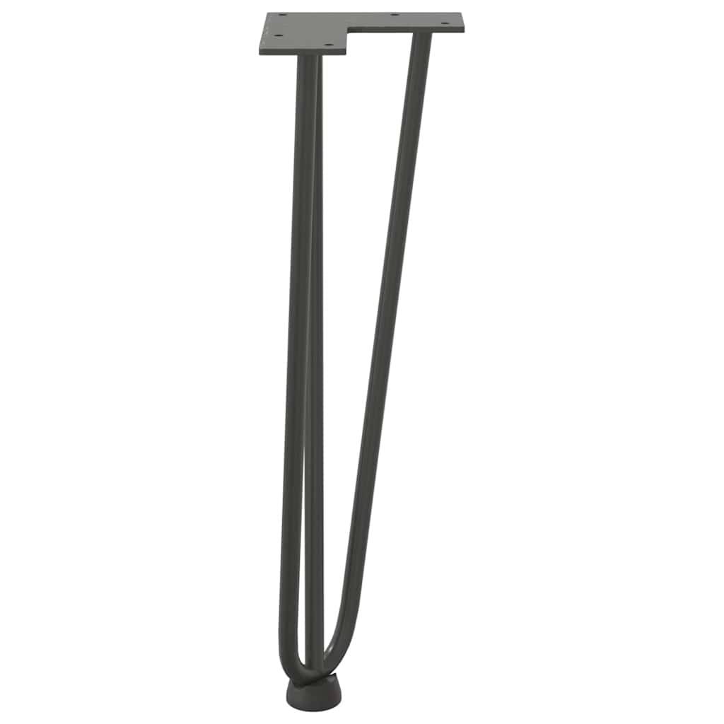 Hairpin legs 4 pcs. Anthracite 42 cm solid steel