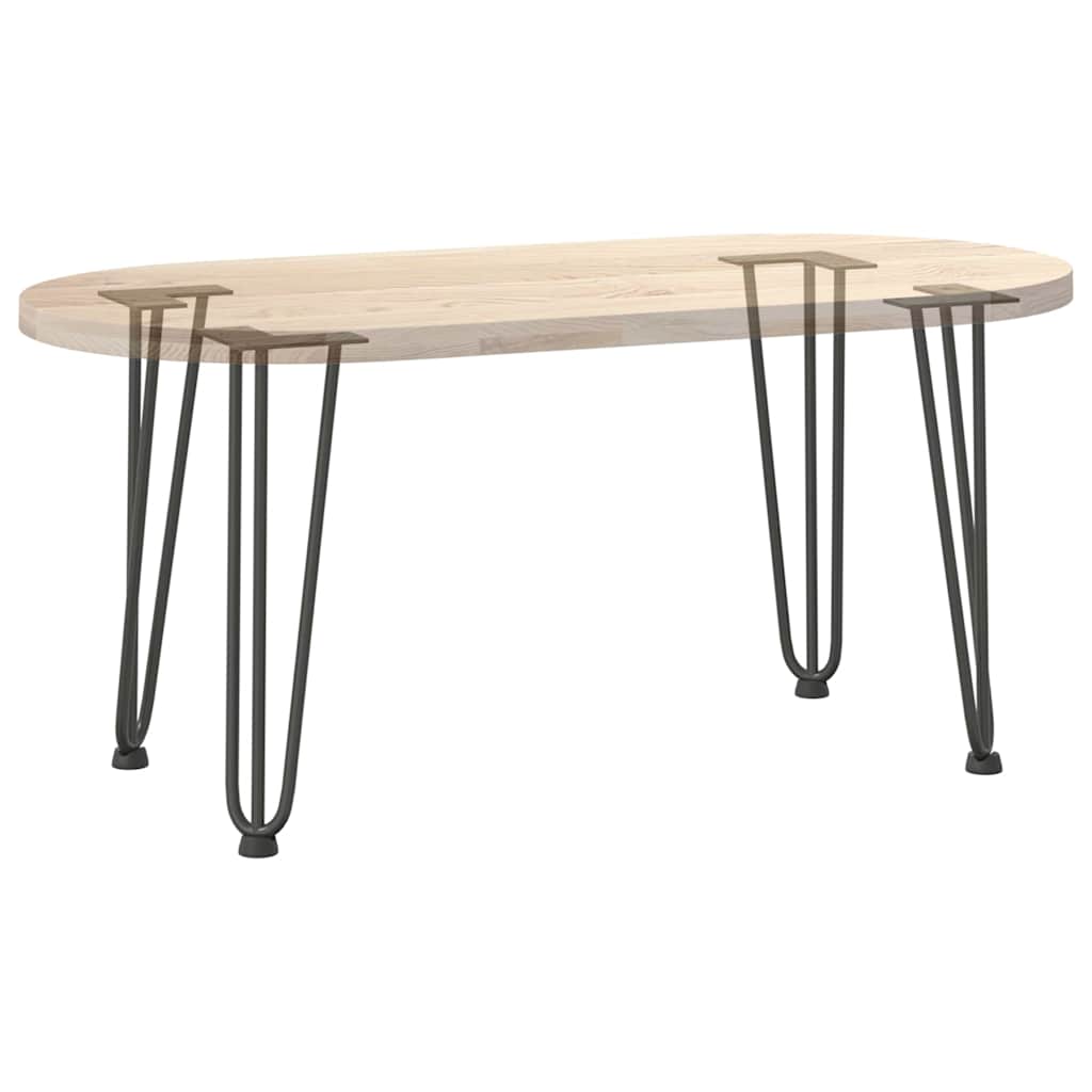 Hairpin legs 4 pcs. Anthracite 42 cm solid steel