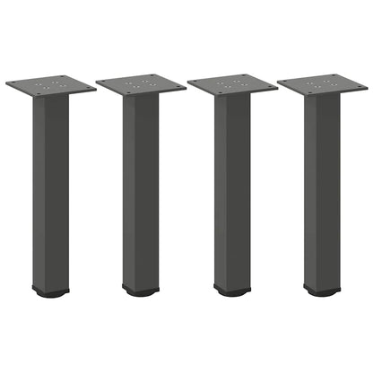 Couchtischbeine 4 Stk. Anthrazit 30-32 cm Stahl