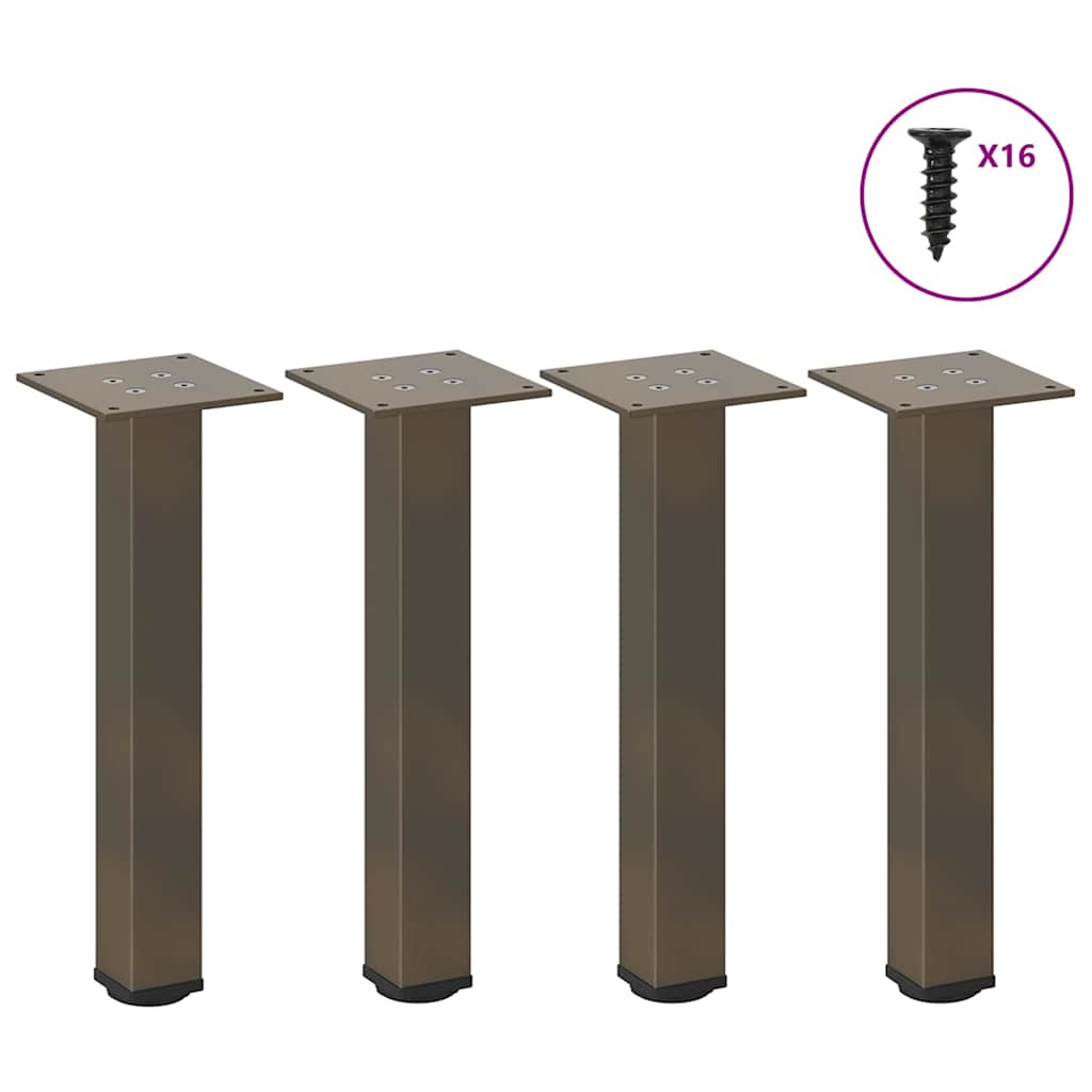 Coffee table legs 4 pcs. natural steel 30-32 cm steel