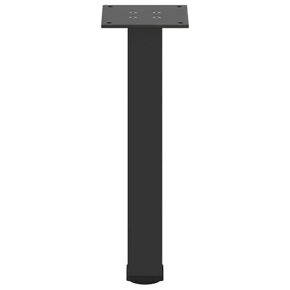Couchtischbeine 4 Stk. Schwarz 42-44 cm Stahl