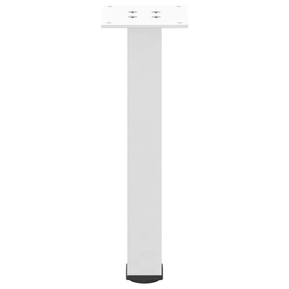 Couchtischbeine 4 Stk. Weiß 42-44 cm Stahl