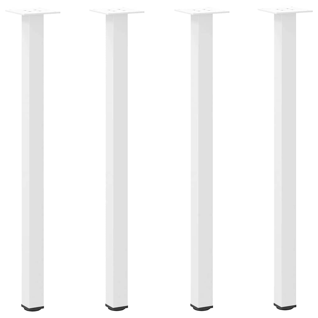 Konsolentischbeine 4 Stk. Weiß 72-74 cm Stahl