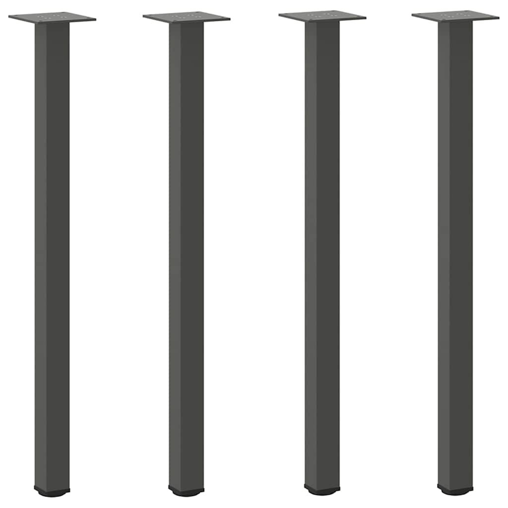 Konsolentischbeine 4 Stk. Anthrazit 72-74 cm Stahl