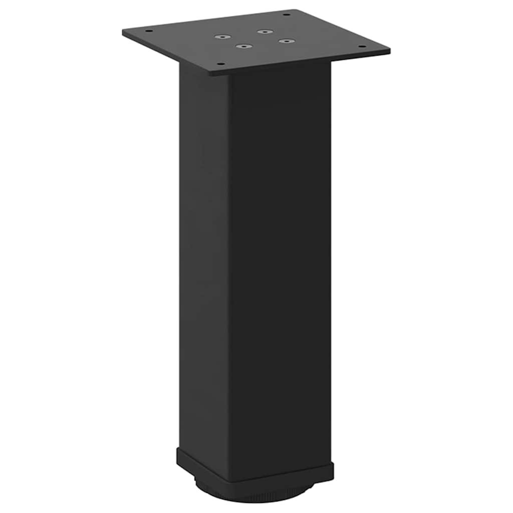 Pieds de table basse en acier noir, 4 pièces, 30-32 cm