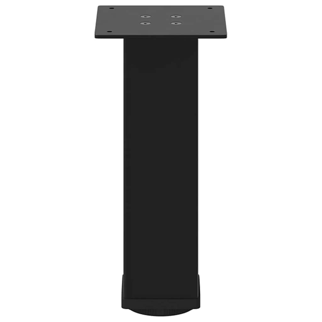 Pieds de table basse en acier noir, 4 pièces, 30-32 cm