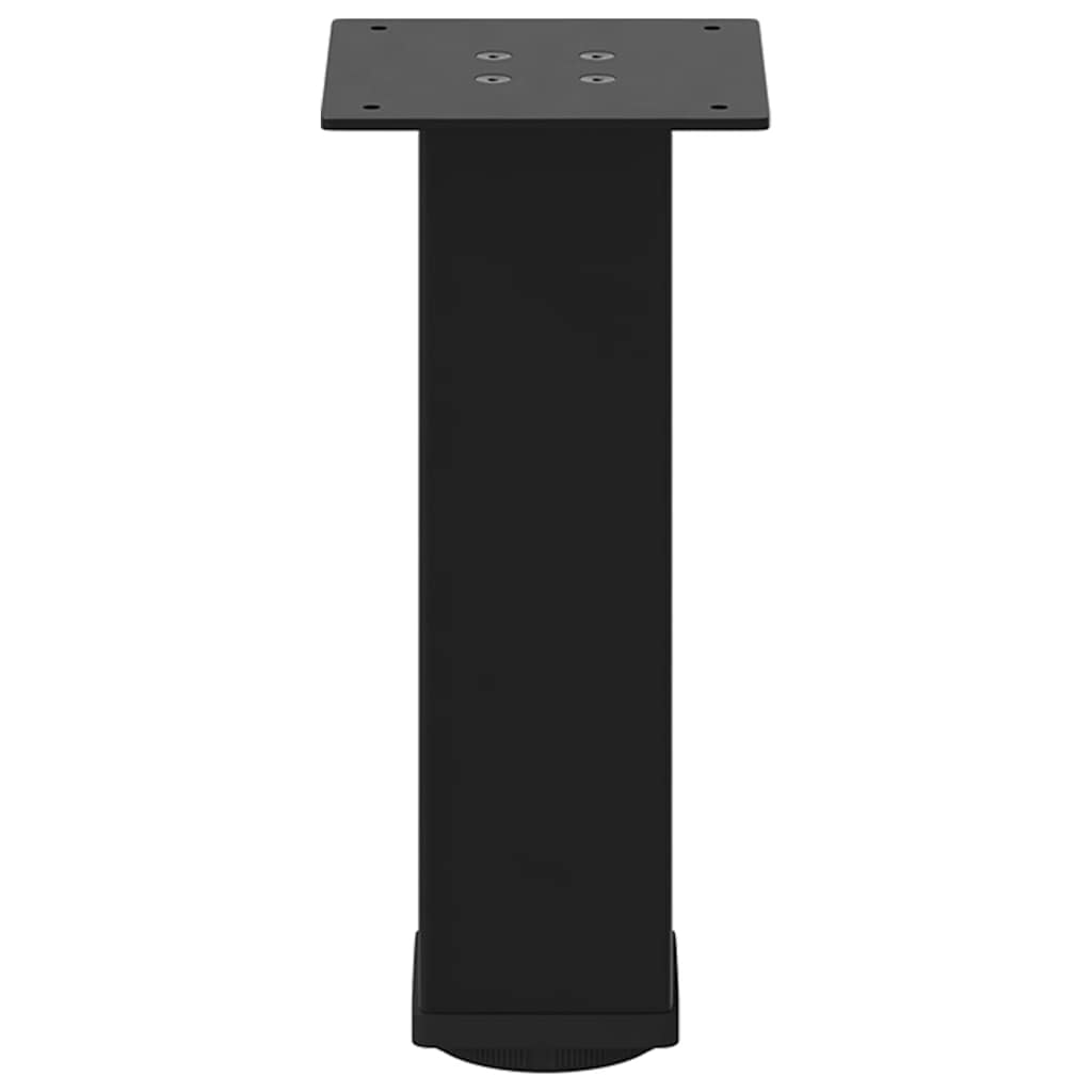 Pieds de table basse en acier noir, 4 pièces, 30-32 cm