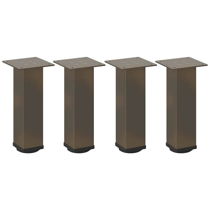 Couchtischbeine 4 Stk. Naturstahl 30-32 cm Stahl