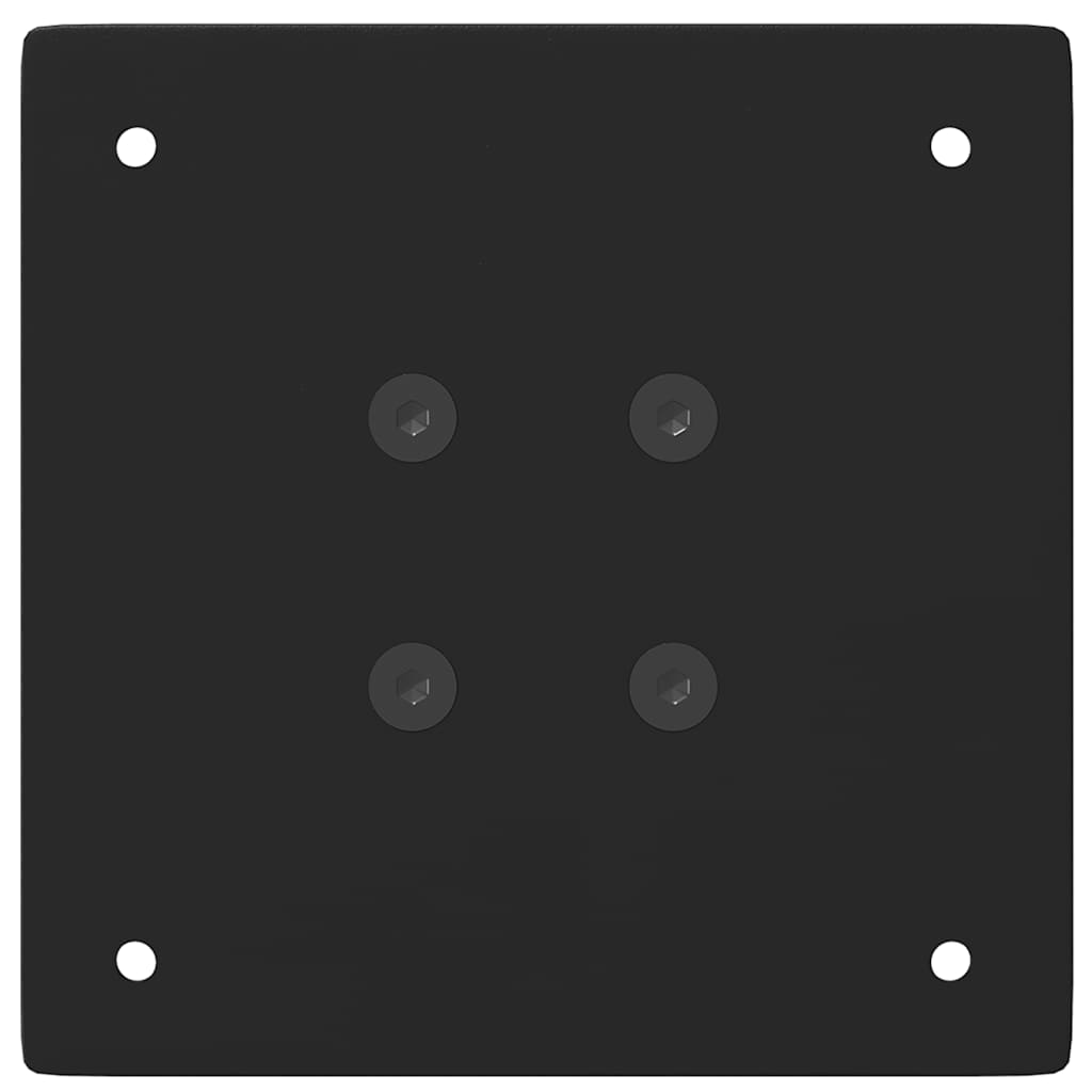Pieds de table basse en acier noir, 4 pièces, 42-44 cm