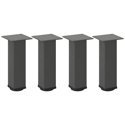 Couchtischbeine 4 Stk. Anthrazit 42-44 cm Stahl