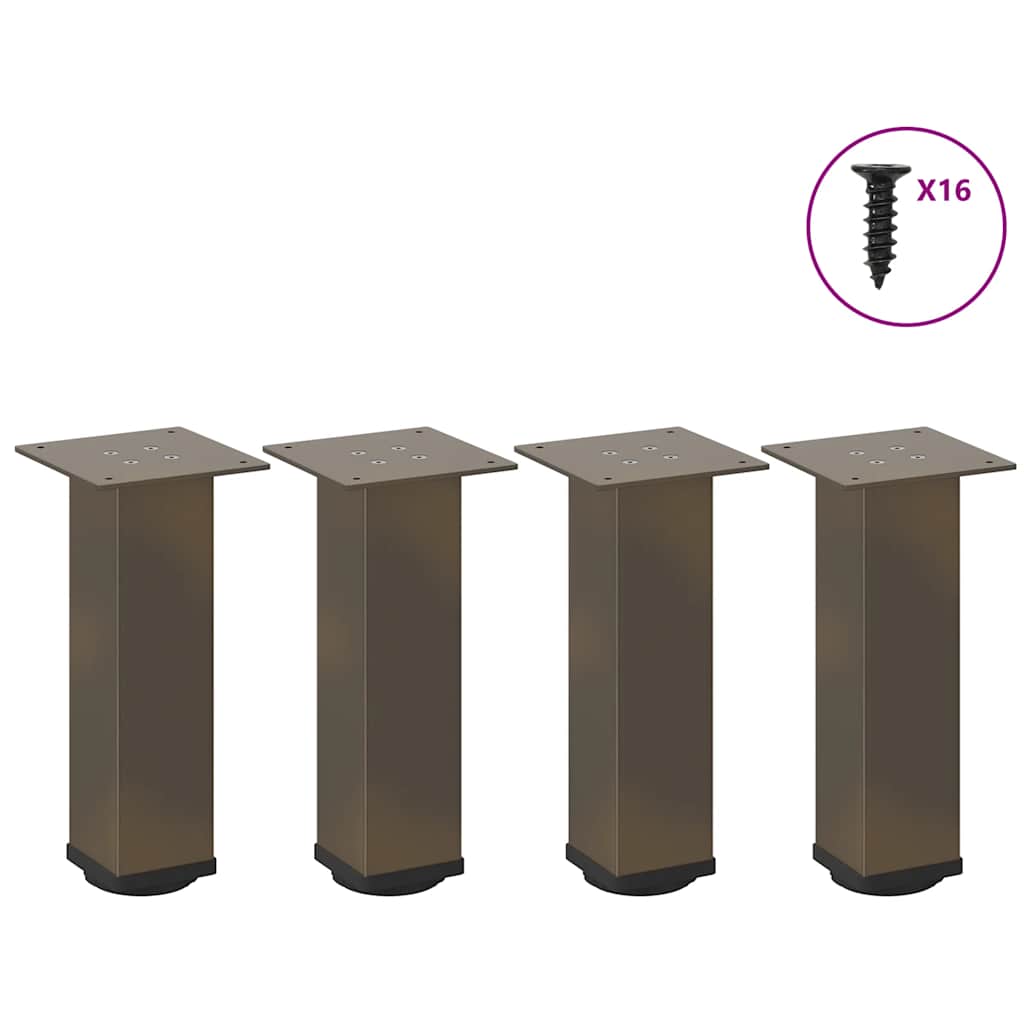 Coffee table legs 4 pcs. natural steel 42-44 cm steel