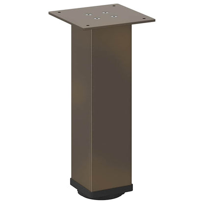 Couchtischbeine 4 Stk. Naturstahl 42-44 cm Stahl