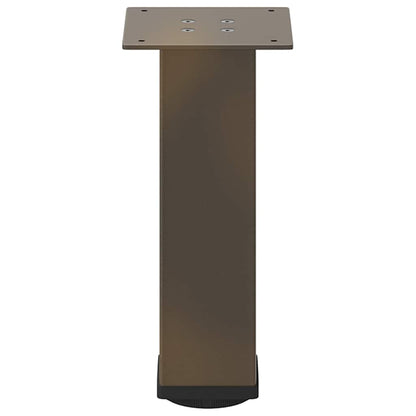 Couchtischbeine 4 Stk. Naturstahl 42-44 cm Stahl