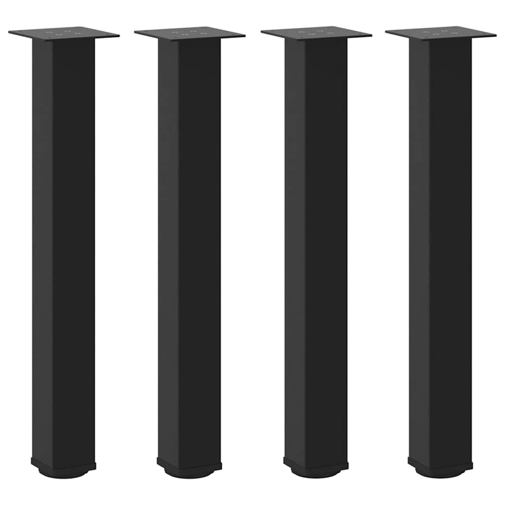 Konsolentischbeine 4 Stk. Schwarz 72-74 cm Stahl