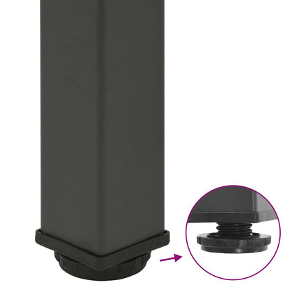 Konsolentischbeine 4 Stk. Anthrazit 72-74 cm Stahl