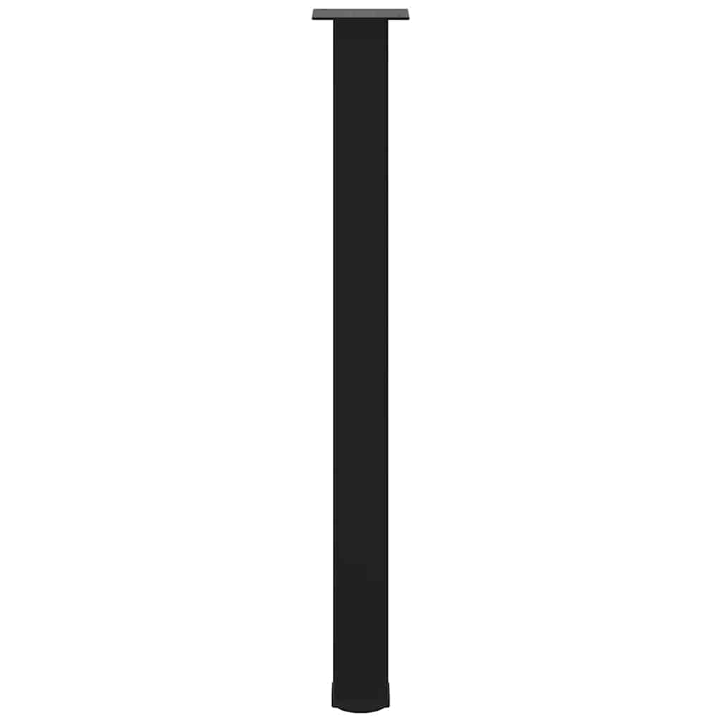 Bartischbeine 4 Stk. Schwarz 90-92 cm Stahl