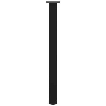 Bartischbeine 4 Stk. Schwarz 90-92 cm Stahl