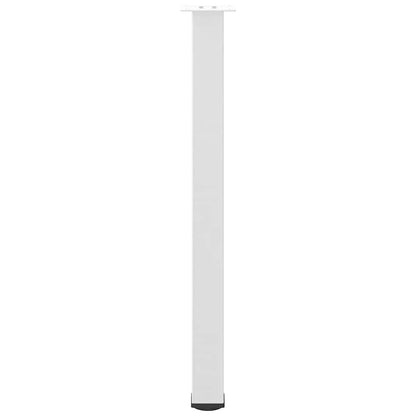 Bartischbeine 4 Stk. Weiß 90-92 cm Stahl