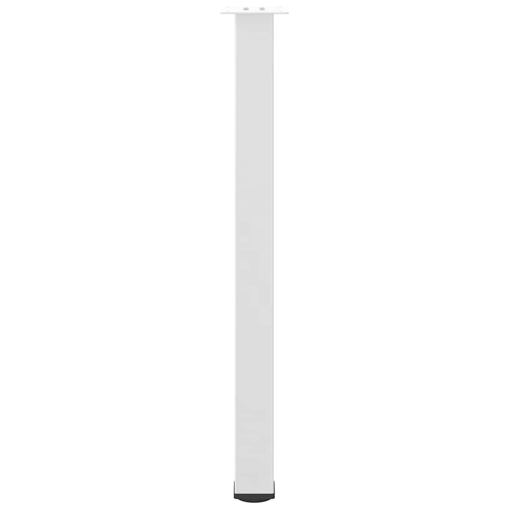 Bartischbeine 4 Stk. Weiß 90-92 cm Stahl